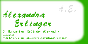 alexandra erlinger business card